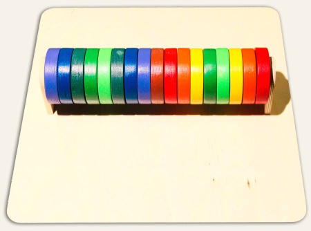 Тактильно-развивающая панель Цветные круги Romsens