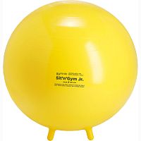 Мяч для фитнеса с ножками Sit n Gym Jr. желтый 45 см Ledraplastic
