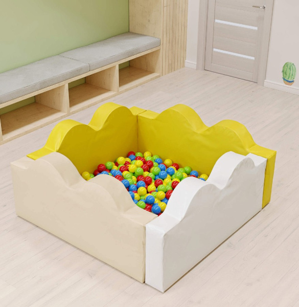 Сухой бассейн с шариками Волна Pastel Romana