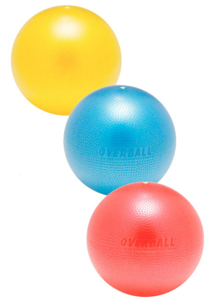 Мяч легкий OVER BALL 23 см желтый Ledraplastic