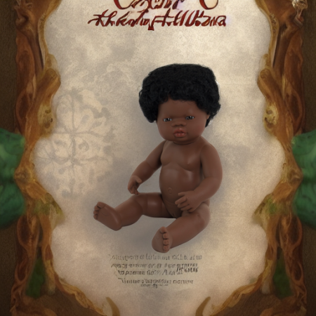 Кукла Девочка африканка 38 см
