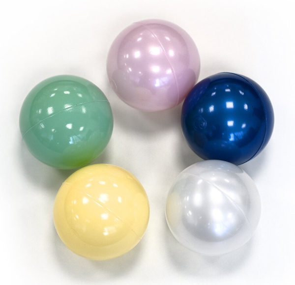 Шарики для сухого бассейна 7 см 150 штук 5 цветов