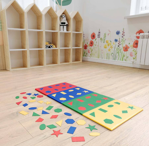 Мягкий развивающий Коврик Найди фигуру Romana