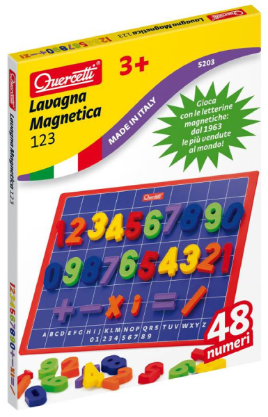 Магнитная доска с цифрами 48 деталей Quercetti