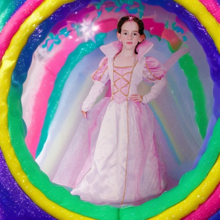 Принцесса РАДУГА, рост 130-140 Snowmen