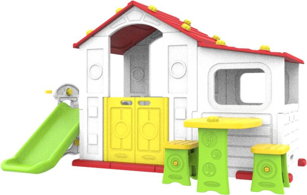 Домик игровой горкой, столиком и стульчиками ТОМО Toy Monarch