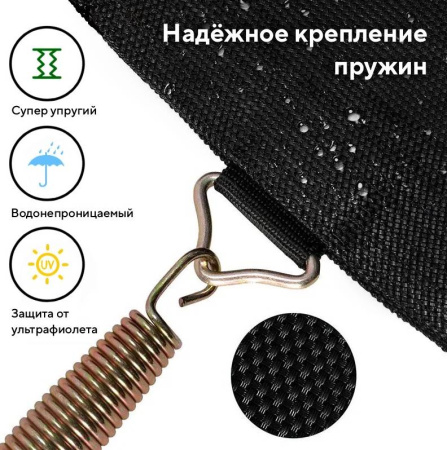 Батут с защитной сеткой PREMIUM MOVING 8 2,4 м зеленый Perfetto Sport