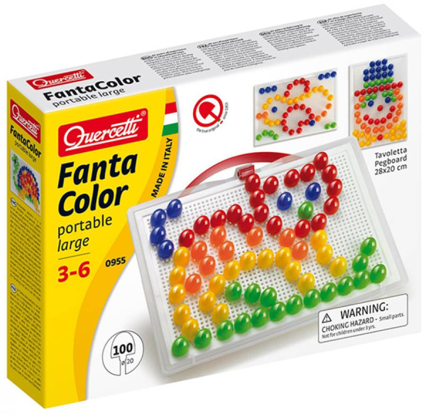 Мозаика FantaColor portable large 20 мм 100 деталей Quercetti