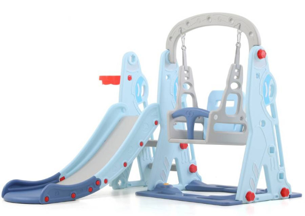 Горка с качелями Космо ментол Perfetto Sport