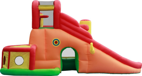 Надувной батут с горкой ИГРОВОЙ ЦЕНТР 11 в 1 Happy Hop