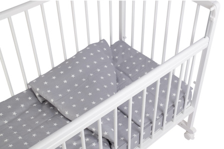 Кроватка детская 204, белая Фея