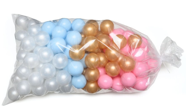 Шарики для сухого бассейна 7 см 150 штук 4 цвета