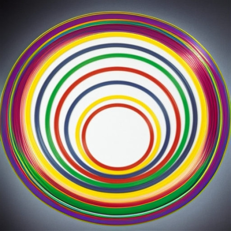 Обруч гимнастический плоский 80 см