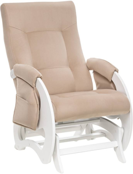 Комплект для кормления Кресло-глайдер Milli Ария и пуф (молочный дуб, ткань V18)