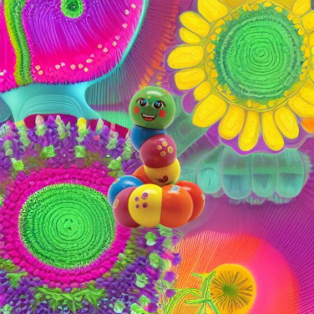 Танцующая гусеница Colorific