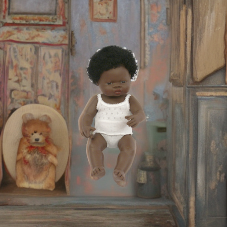 Кукла Девочка африканка 38 см