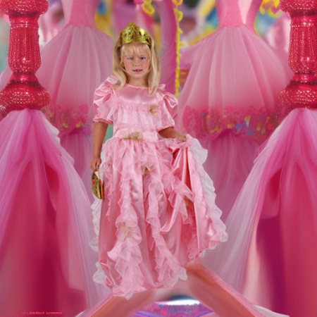 Карнавальный костюм Принцесса розовая ЛЮКС, рост 128 Lipta TDP