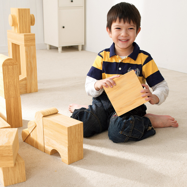 Конструктор крупногабаритный SOFT EVA WOODY BLOCK, 56 элементов (толщина 8 см) Weplay