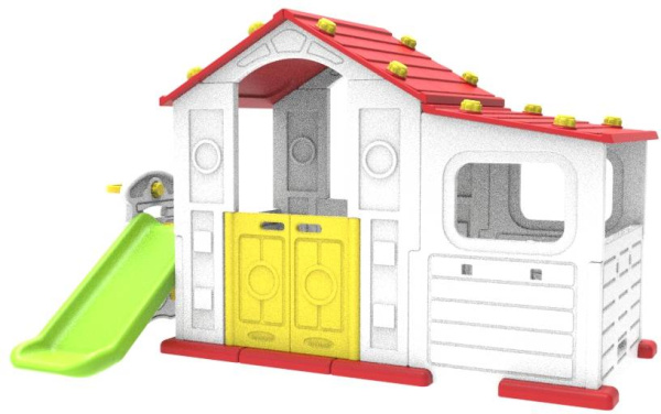 Домик игровой с пристройкой, горкой и баскетбольным кольцом ТОМО Toy Monarch