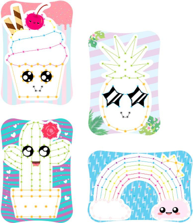 Мозаика-шнуровка Creativo String Art Quercetti