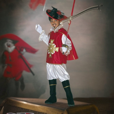 Мушкетер красный, рост 140 Widmann