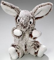 Игрушка мягкая Кролик серый 16 см LEOSCO