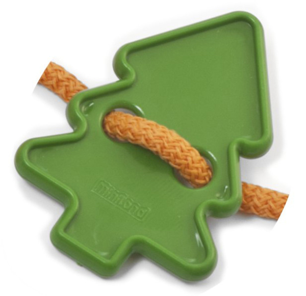 Набор обучающий со шнуровкой фигурки (80 элементов, 40 мм) в контейнере Miniland