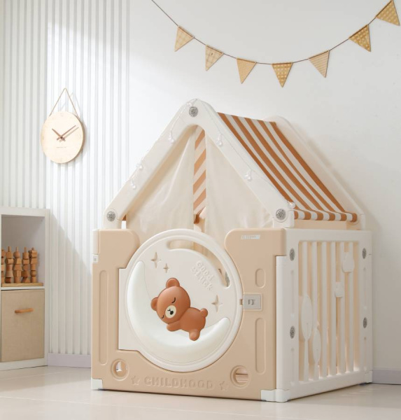 Домик пластиковый UNIX Kids Bear on the moon Camel