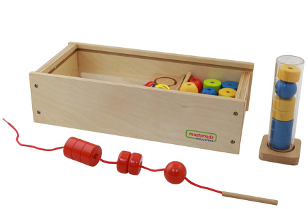 Набор крупных бусин Шнуровка Masterkids