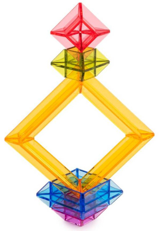 Полупрозрачные логические блоки 25 деталей Miniland