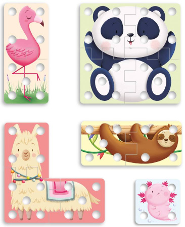 Мозаика-шнуровка Creativo Lacing Puzzle Quercetti