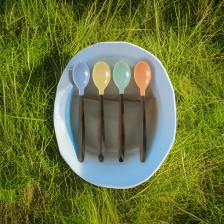 Ложечки, 4 шт., голубой Nurtria