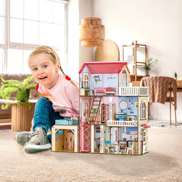 Кукольный домик деревянный Мелодия M-WOOD