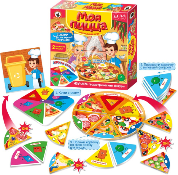 Настольная игра-крутилка Моя пицца Русский стиль