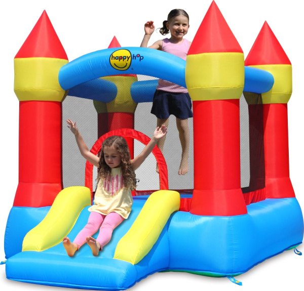 Надувной батут с горкой Мини-крепость Happy Hop