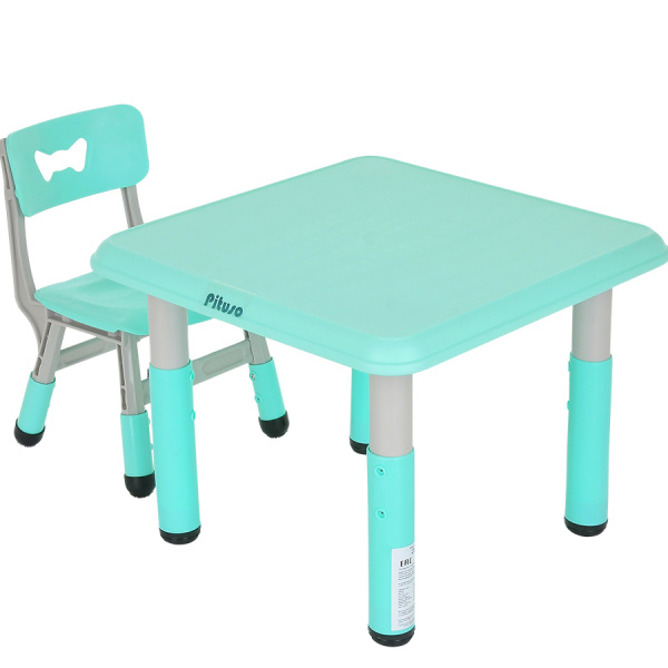 Растущие столик со стульчиком ментол Pituso