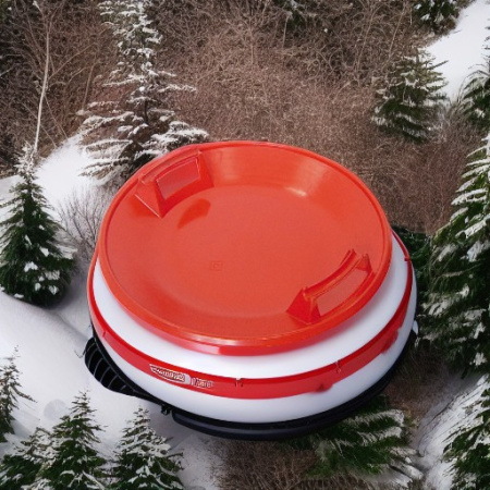 Санки-ледянка круглые красные