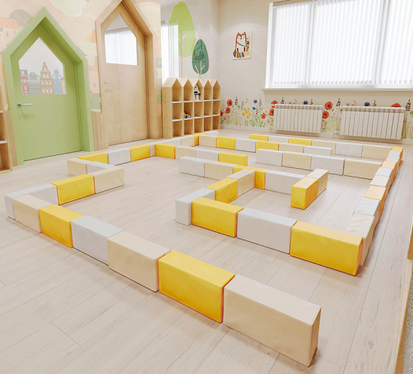 Мягкие игровые модули Лабиринт (миди) Pastel Romana