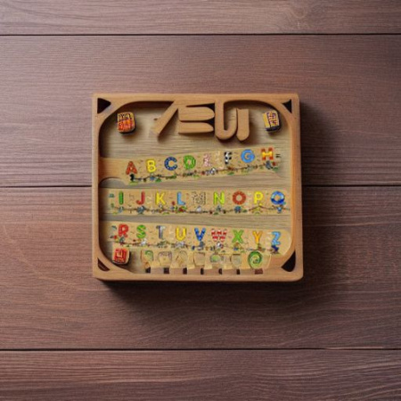 Пазл деревянный СЛОЖИ АЛФАВИТ Goki