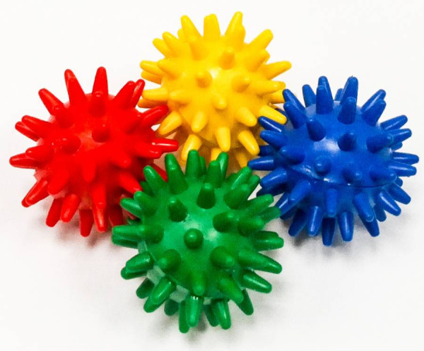 Мяч массажный игольчатый 5 см, 1 штука Тех-пласт