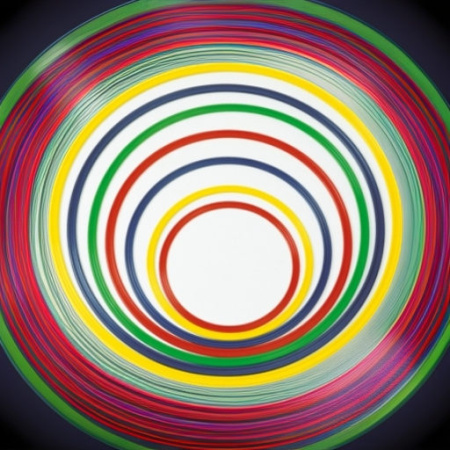 Обруч гимнастический плоский 80 см