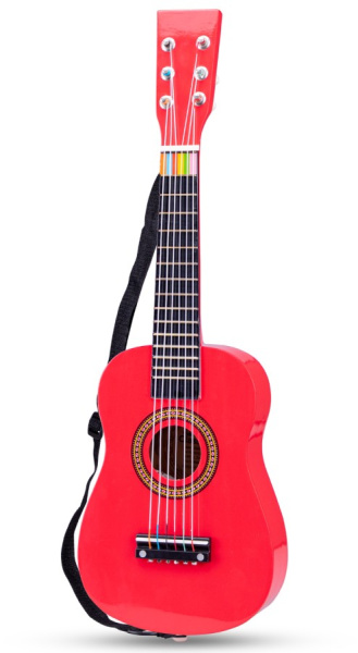 Игрушка музыкальная Гитара 60 см красная New Classic Toys