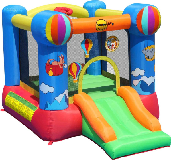 Надувной батут с горкой ВОКРУГ СВЕТА Happy Hop