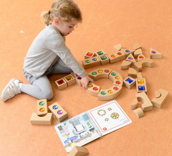 Набор деревянных кубиков Сокровища, 40 штук Masterkids