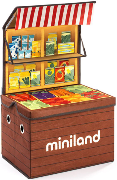 Коробка-трансформер для игрушек и игры Магазин Miniland