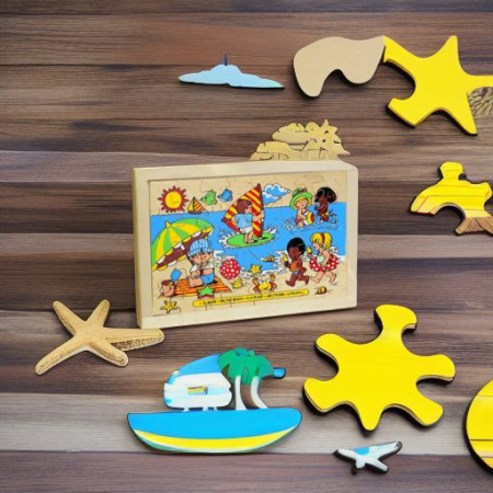 Пазл деревянный Пляж ЛЭМ