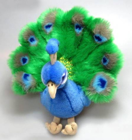 Игрушка мягкая Павлин 24 см LEOSCO