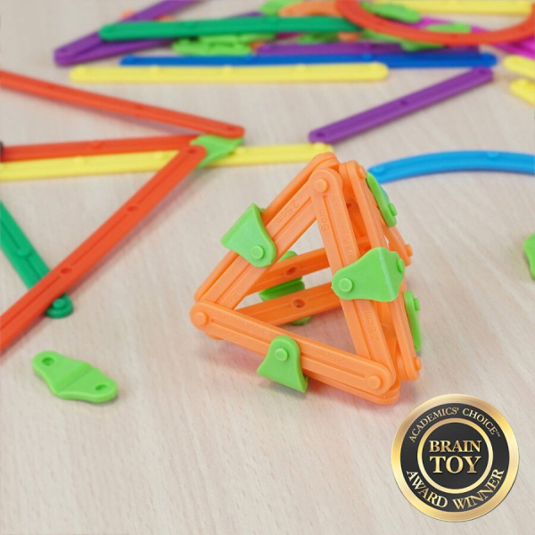 Палочки счетные Геостикс 3D конструктор, 158 деталей EDX Education