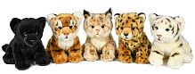 Игрушка мягкая Дикая кошка 26 см, в ассортименте LEOSCO