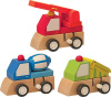 Машинки деревянные СТРОИТЕЛЬСТВО-1, 3 шт. Woody